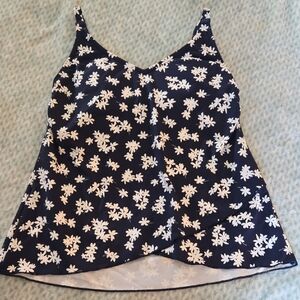CLEARANCE! Floral Navy Women's Swim Camisole